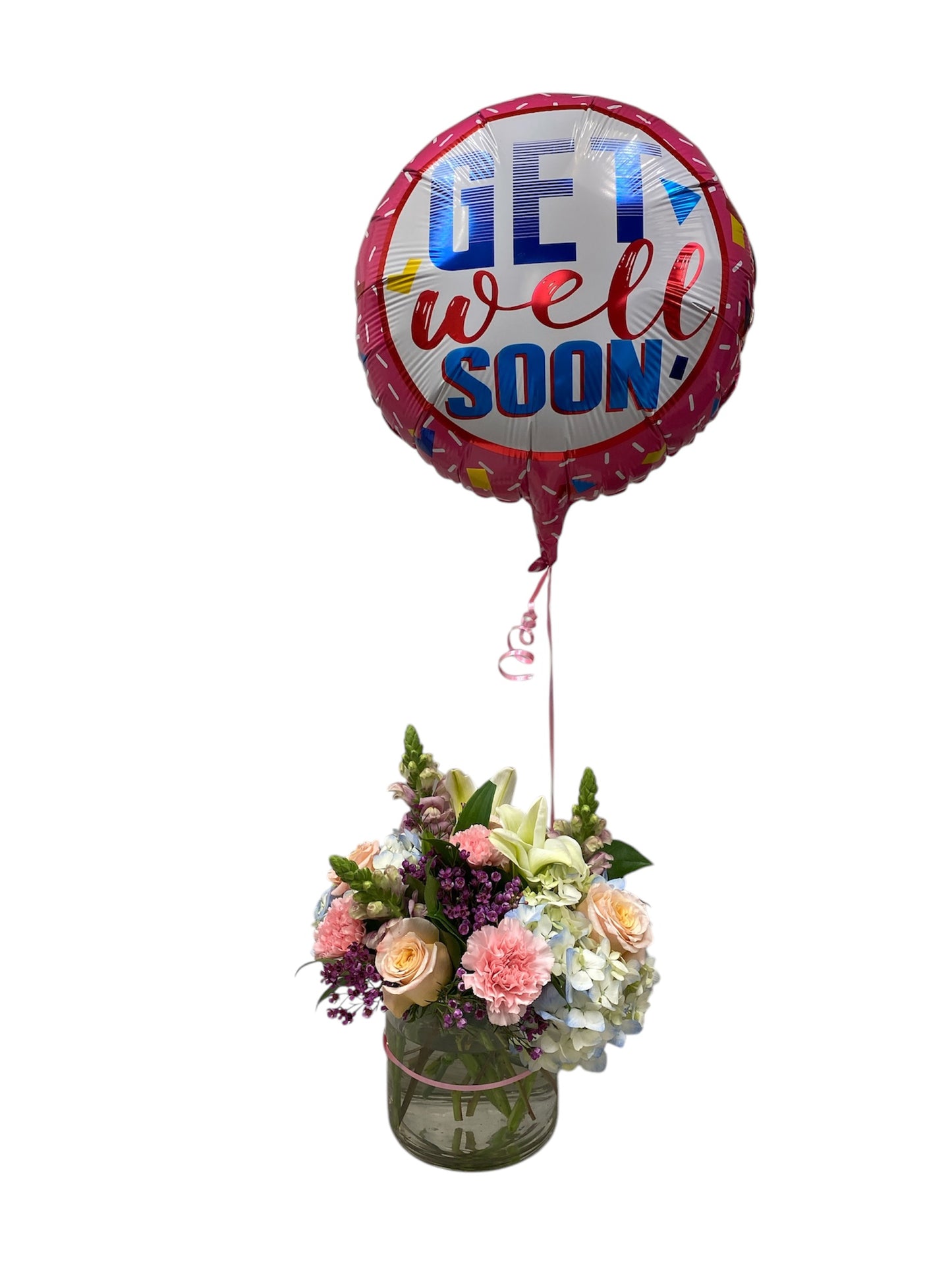 Get Well Soon Blooms & Balloon